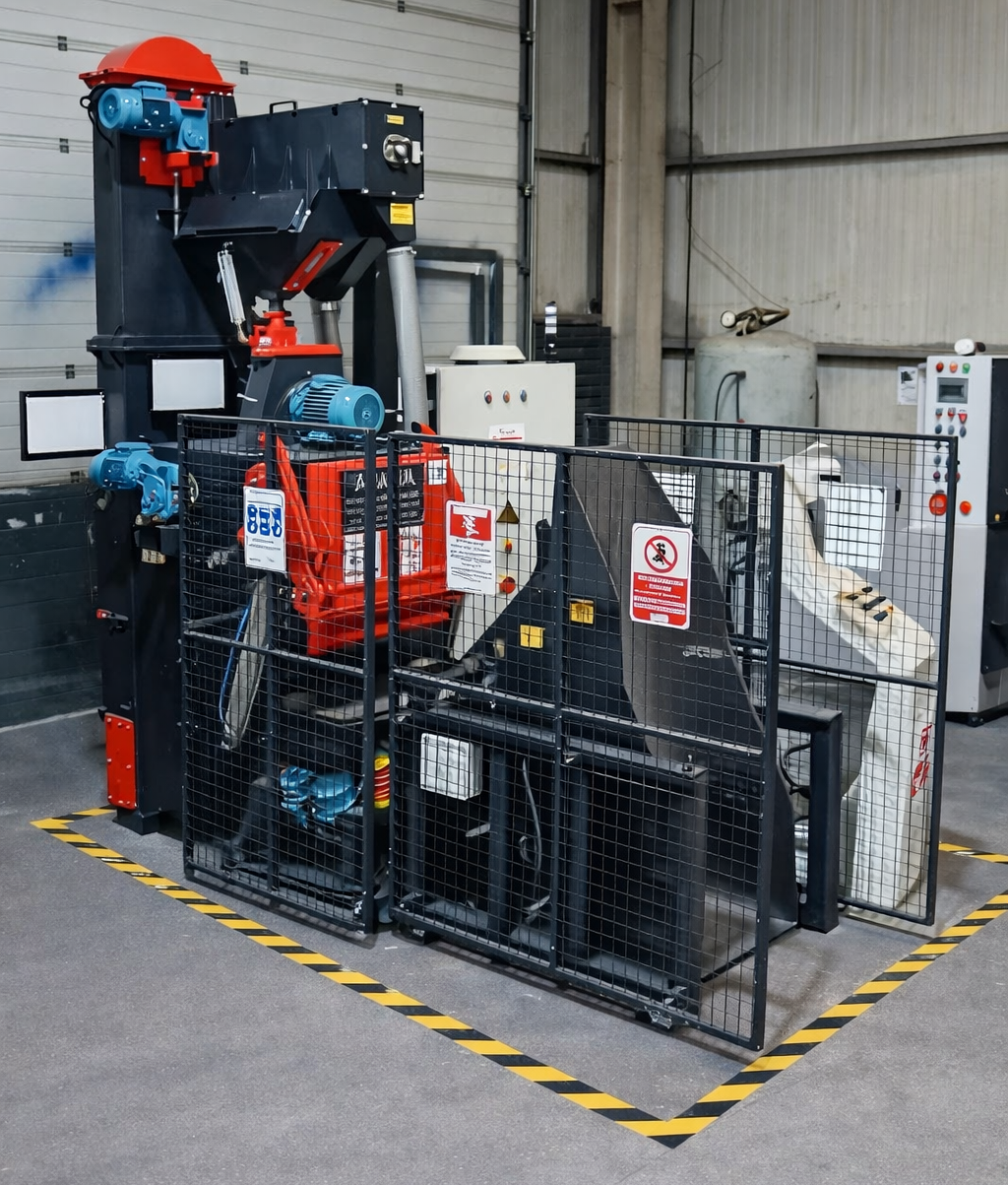 TAMBURLU KUMLAMA MAKİNASI OTOMATİK YÜKLEME BOŞALTMA 