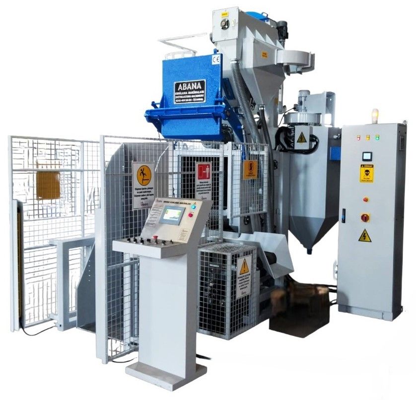 TAMBURLU KUMLAMA MAKİNASI OTOMATİK YÜKLEME BOŞALTMA 