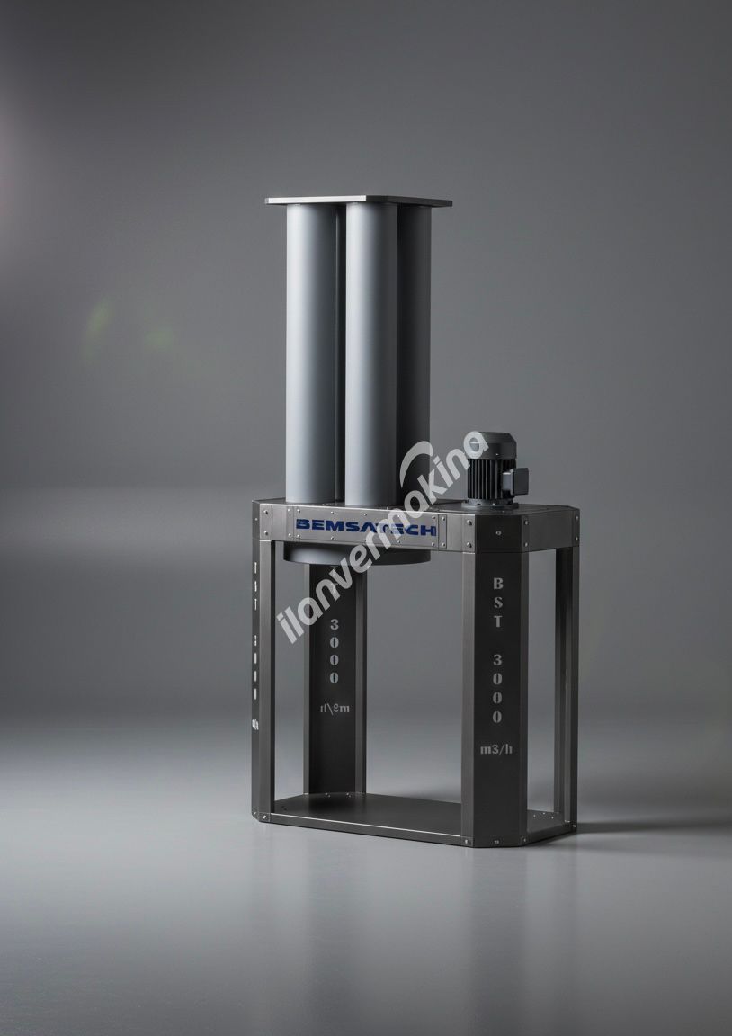 BEMSATECH 1.5 kW Tek Torbalı 4 Filtreli Toz Emici | Çelik Pervane | Tekerlekli Sanayi Tipi