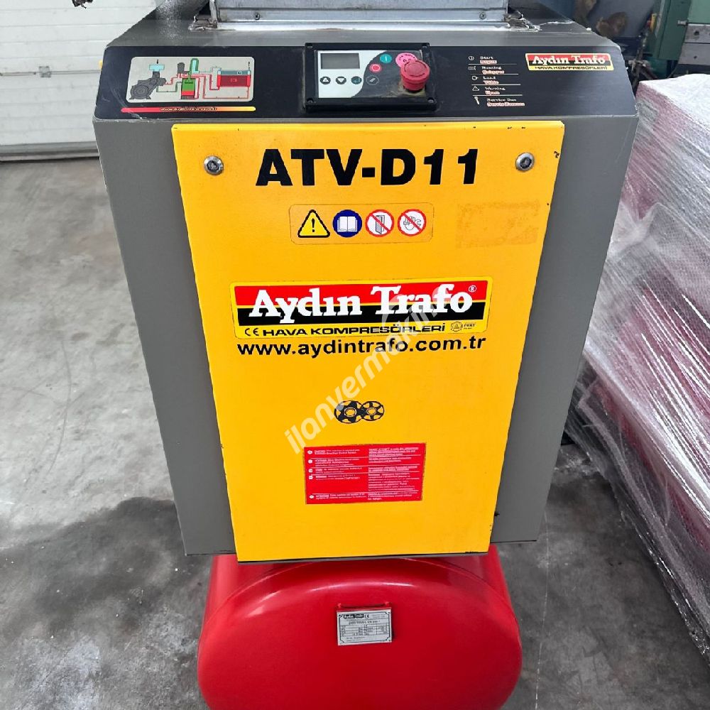 AYDIN TRAFO MARKA 11 KW 500 LT VİDALI KOMPRESÖR SET 2016 MODEL 