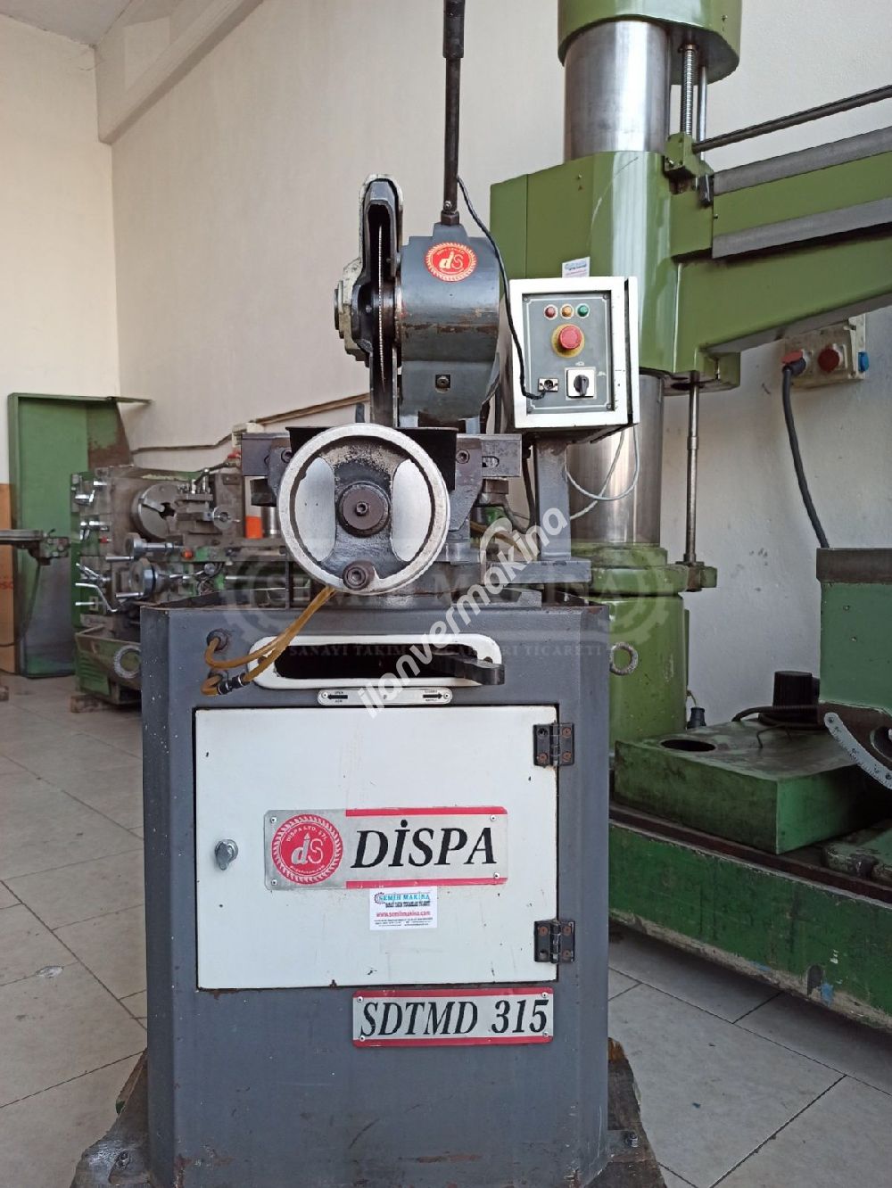 315 lik Dispa Açılı Çift Mengene Çapaksız Sulu Kesim Daire Testere