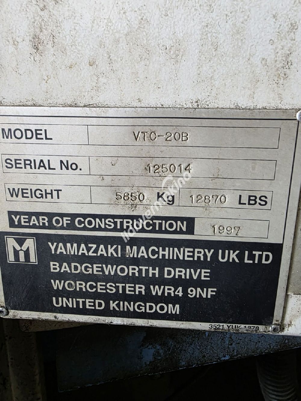 Mazak 1997 Model İşleme Merkezi X 1000 Y 500 Z 500