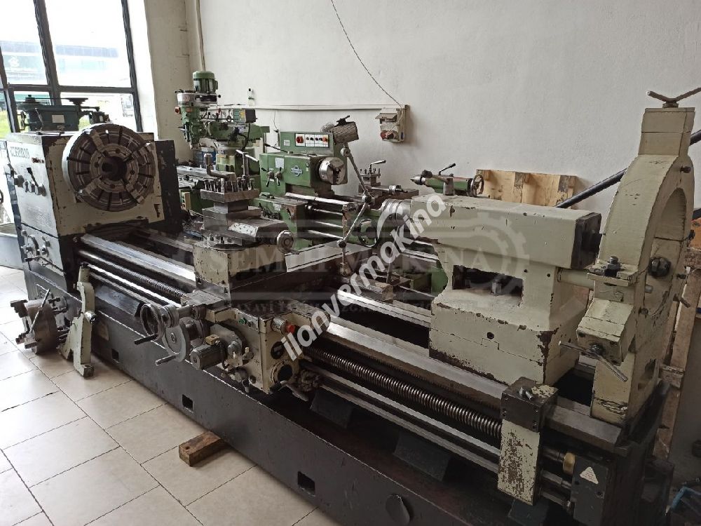 3 Metre 1000 Çap Fener 135 Monoblok Gövde Geniş Banko Rapid Hareketli Torna 