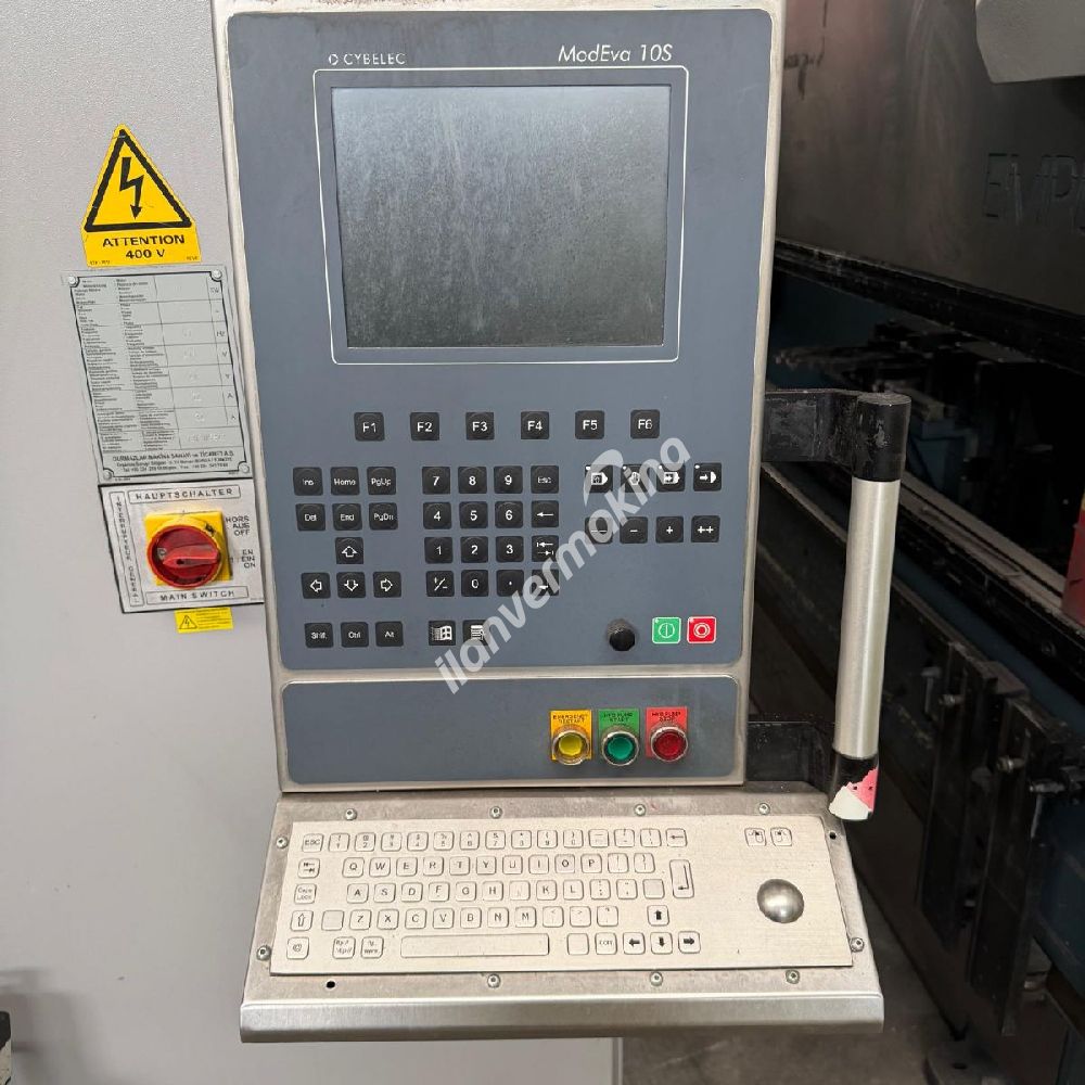 DURMAZLAR MARKA 3 METRE 100 TON 4 EKSEN CNC HİDROLİK ABKANT PRES