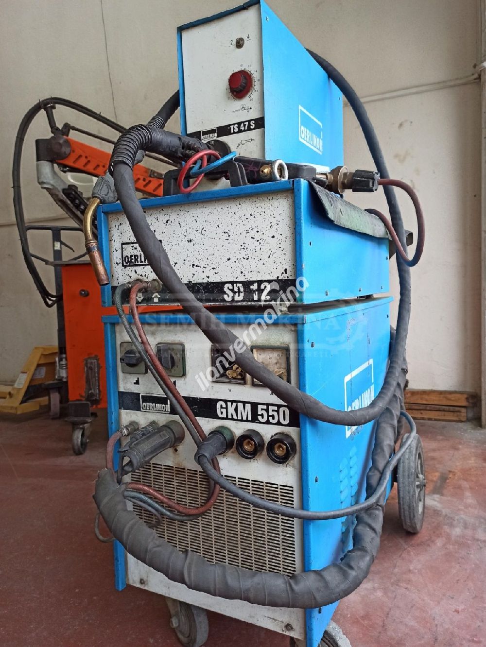 Full Takım Oerlikon Magmaweld 550 Amper Su Soğutmalı Gazaltı Kaynak 