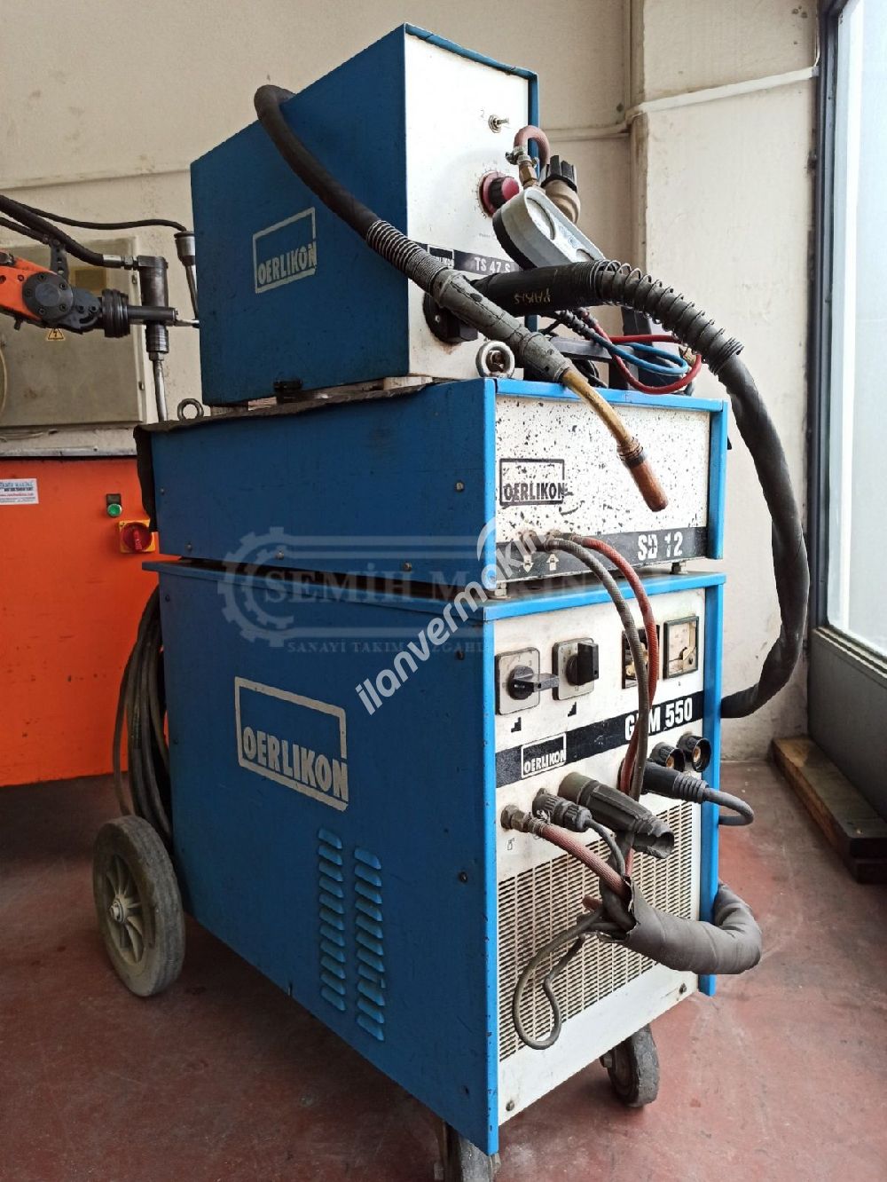Full Takım Oerlikon Magmaweld 550 Amper Su Soğutmalı Gazaltı Kaynak 
