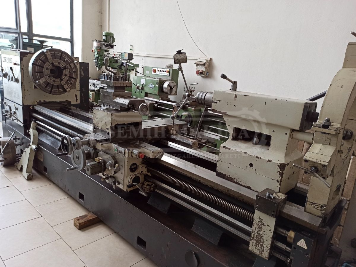 3 Metre 1000 Çap Fener 135 Kızakları Orjinal Monoblok Gövde Geniş Banko Rapid Hareketli Torna