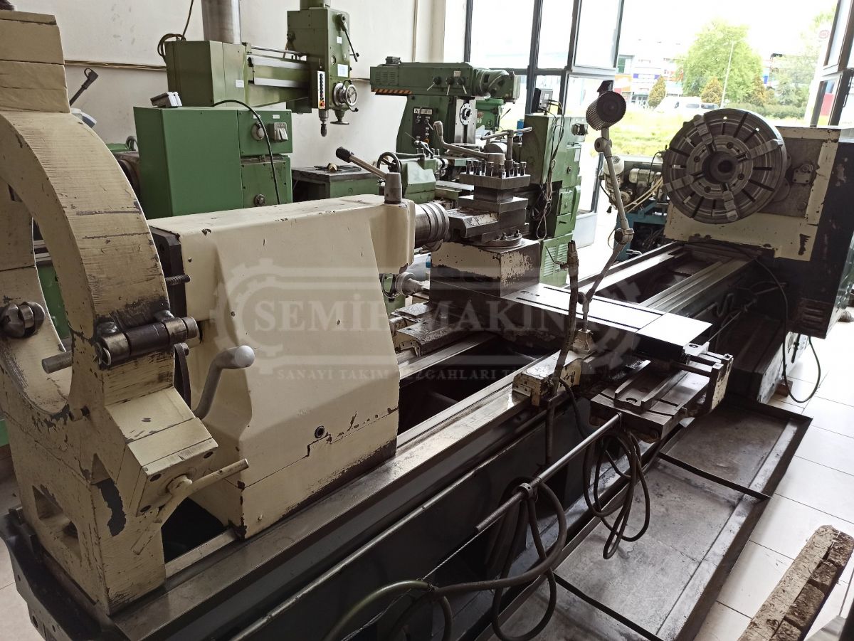 3 Metre 1000 Çap Fener 135 Kızakları Orjinal Monoblok Gövde Geniş Banko Rapid Hareketli Torna