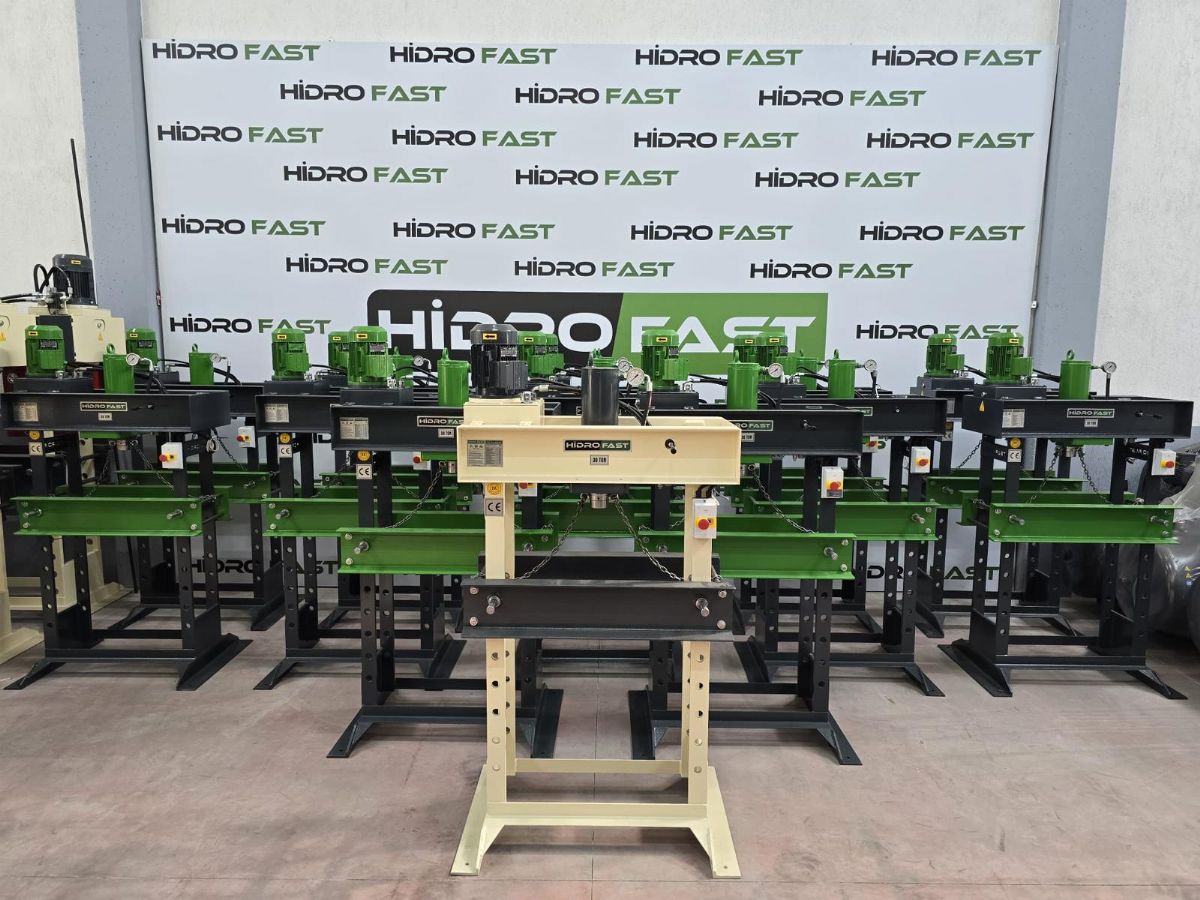 HİDROFAST 30 TON MOTORLU HİDROLİK ATÖLYE PRESİ