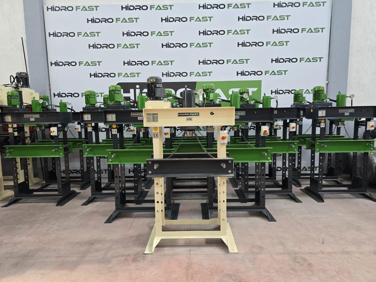 HİDROFAST 30 TON MOTORLU HİDROLİK ATÖLYE PRESİ