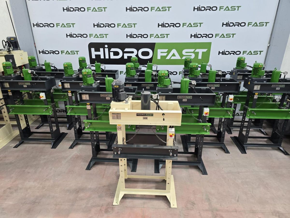 HİDROFAST 30 TON MOTORLU HİDROLİK ATÖLYE PRESİ