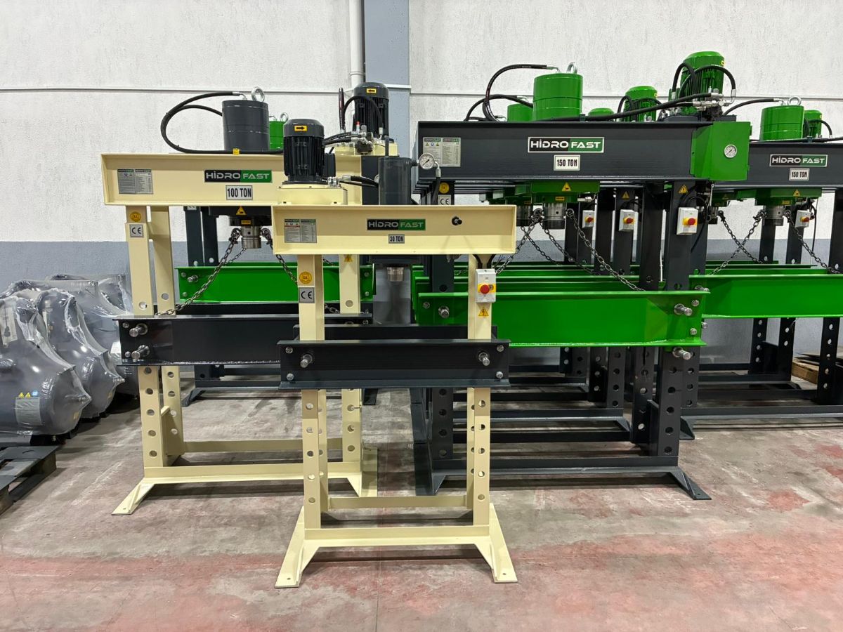 HİDROFAST 30 TON MOTORLU HİDROLİK ATÖLYE PRESİ