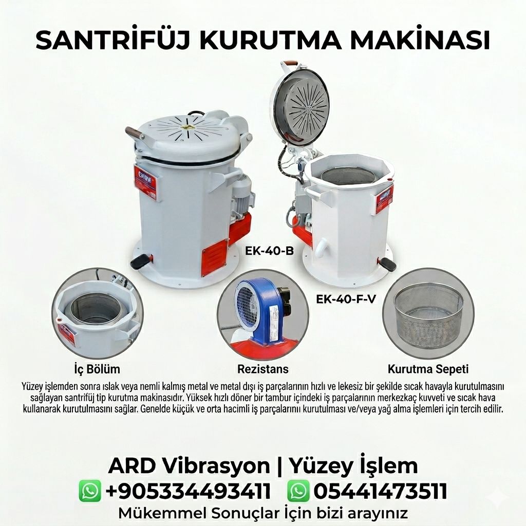 Santrifüj Kurutma Makinası