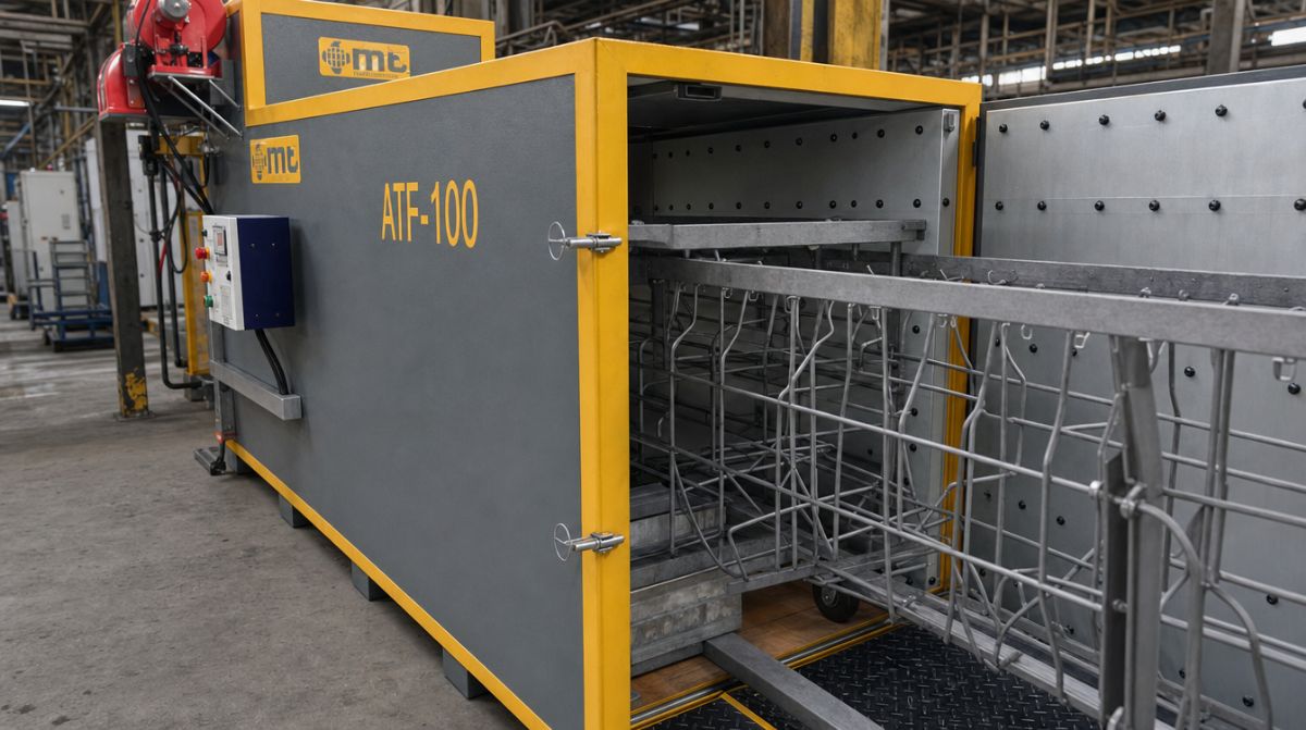 MT Makina ATF-100 Askı Temizleme Fırını – Endüstriyel Boya ve Kaplama Hatları İçin Verimli Çözüm