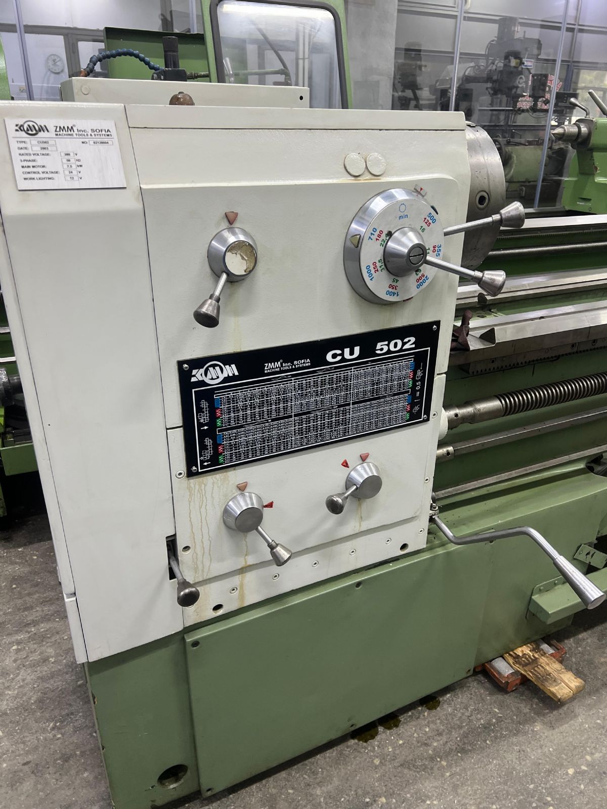 Zmm 500 Çap 2 Metre Bulgar Torna 2003 Model Çok Temiz