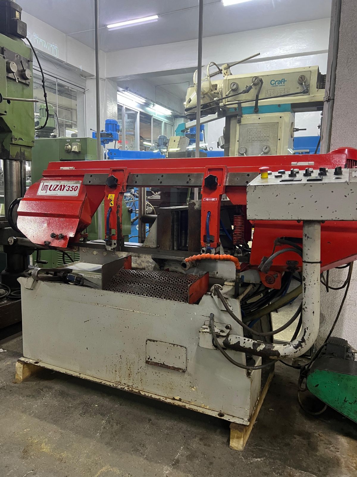 Uzay 350 lik Şerit Testere Tam Otomatik TEMİZ